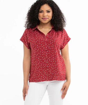 Extended Sleeve Collared Shirt