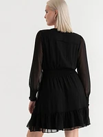 Nova Chiffon Smocked Mini Dress