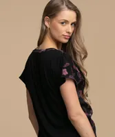 Mixed Media Henley Top