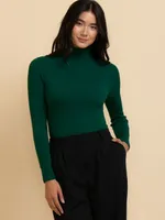 Rib Turtleneck Sweater