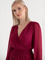 Nova Chiffon Smocked Mini Dress