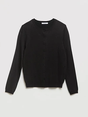 Crew Neck Cardigan