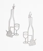 Wine Frame Drop Earring