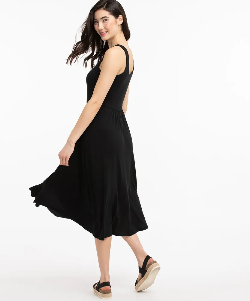 Front Slit Tank Dress