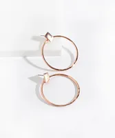 Rose Gold Hoop Earring