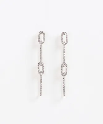 Silver Chain Link Earring