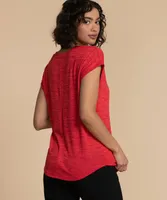 Extend V-Neck Hacci T-Shirt