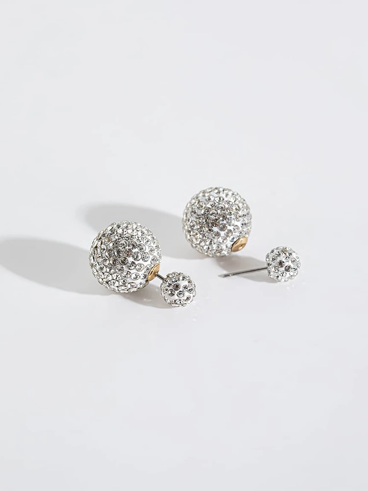 14K Gold Plated Fire Ball Earrings