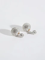 14K Gold Plated Fire Ball Earrings