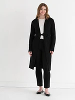 Long Cardigan with Tie Belt