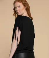 Top with Drawstring Shoulders