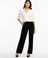 Velvet Fly Front Trouser
