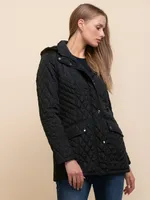 Quilted Jacket with Detachable Hood