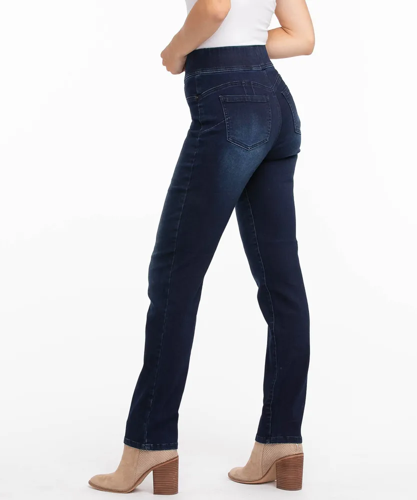 Pull-On Straight Leg Jean
