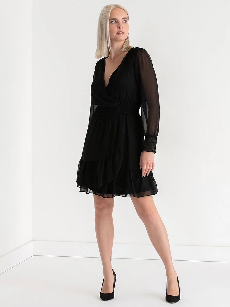 Nova Chiffon Smocked Mini Dress