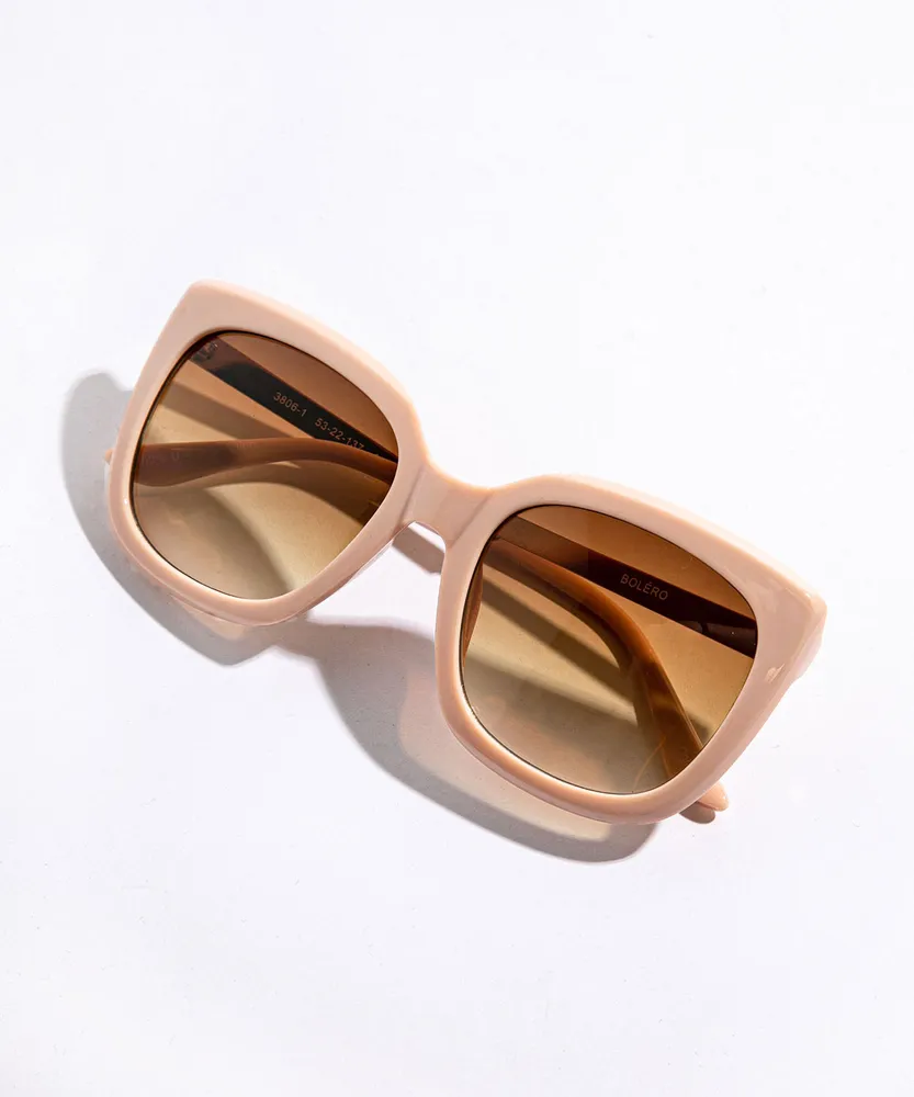 Peach Square Sunglasses