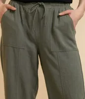 Viscose Linen Crop Pant
