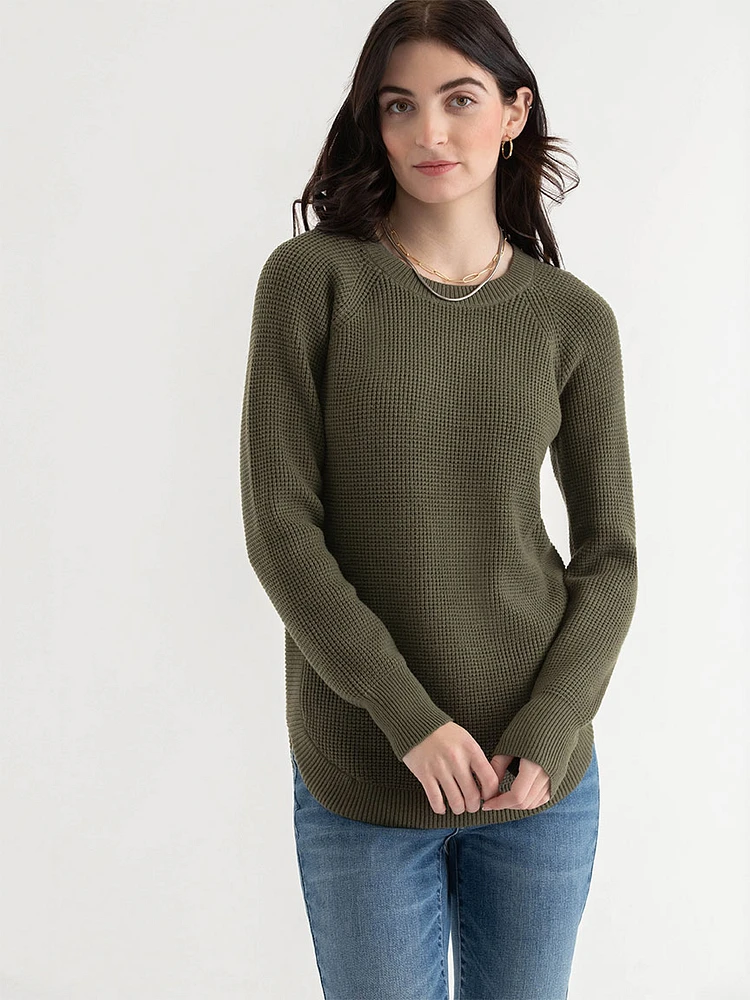 Waffle Knit Sweater