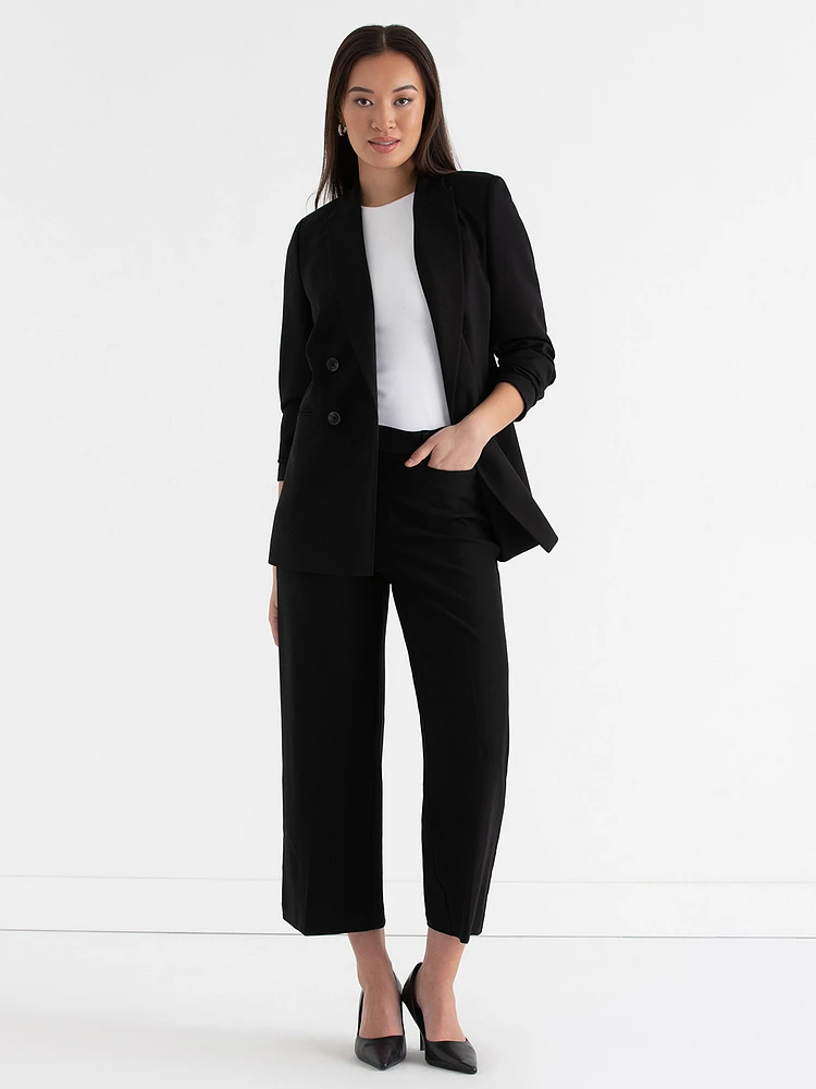 Weslee Wide Crop Pant Luxe Ponte
