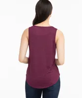 Eco-Friendly Grommet Detail Lace Up Tank