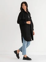 Zia Wool Blend Long Shacket