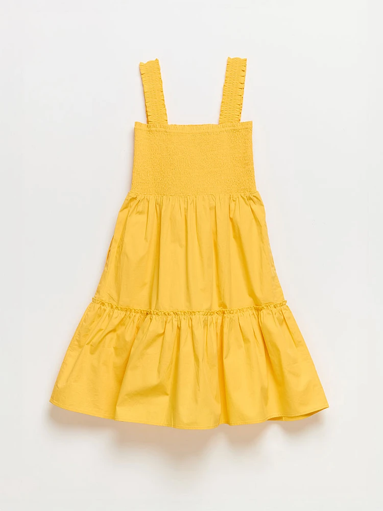 Smocked Tiered Mini Dress