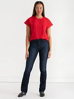 Scoop Cap Sleeve Top