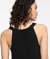 Sleeveless Challis Tank Top