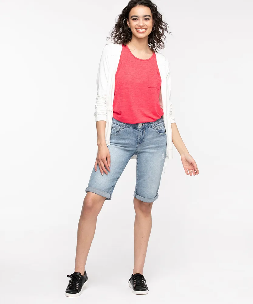 Sleeveless Hacci Pocket Tee