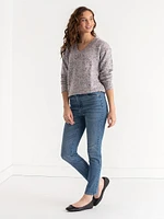 V-Neck Confetti Sweater