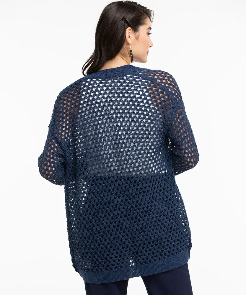Open Stitch Cocoon Cardigan
