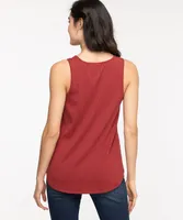 Sleeveless Scoop Neck Swing Top