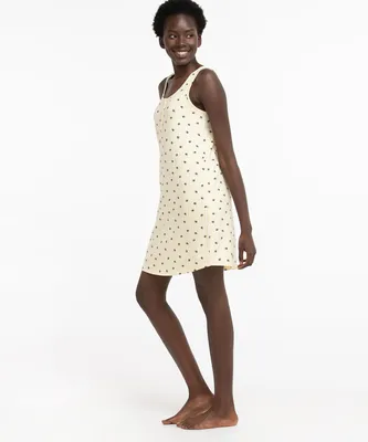 Patterned Pajama Tank Dress