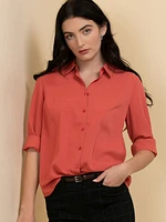 Nicole Long Sleeve Collared Shirt