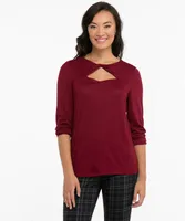 Twist Front Cutout Top