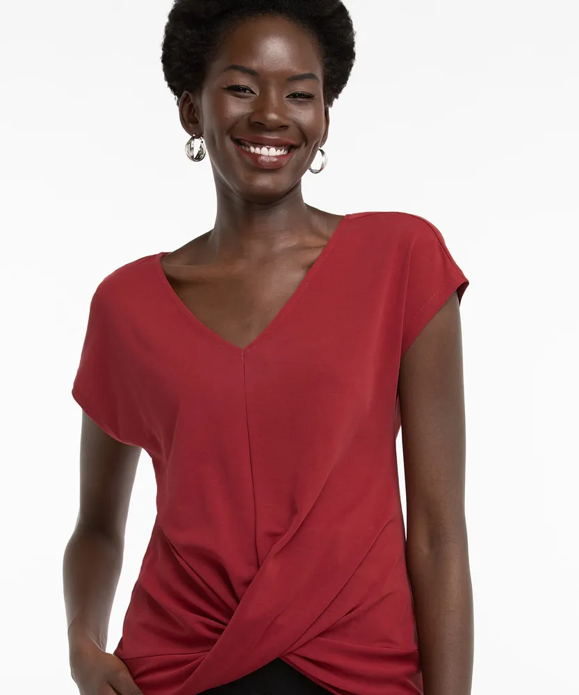 Eco-Friendly Twist Front Top