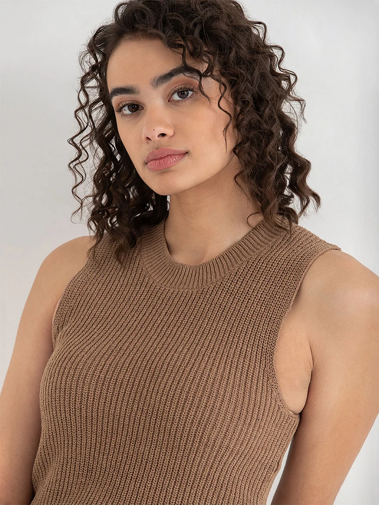 Chunky Tank Top Sweater