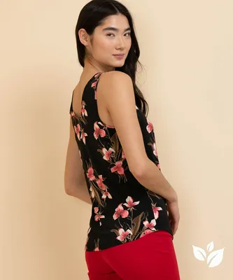 Eco Friendly Sleeveless Zip Front Tank
