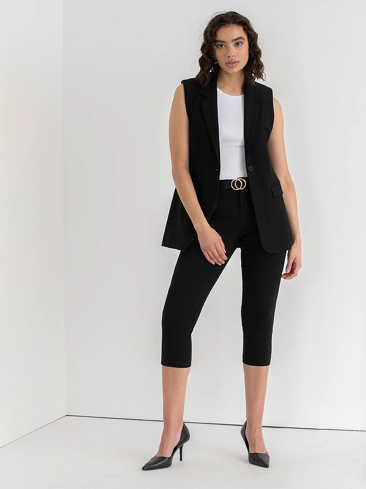Long Vest Luxe Ponte