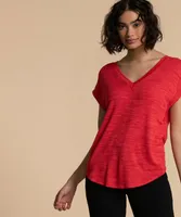 Extend V-Neck Hacci T-Shirt
