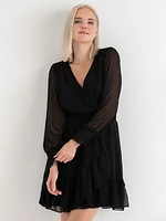 Nova Chiffon Smocked Mini Dress