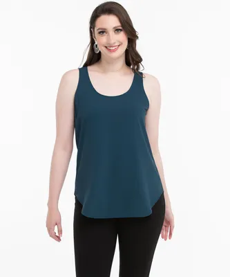 Scoop Neck Tank Blouse