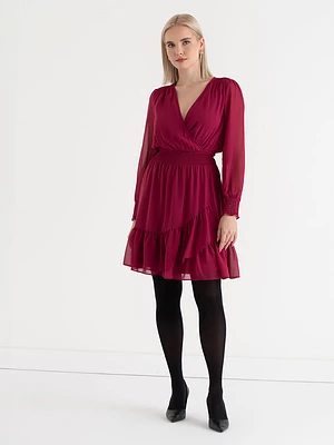 Nova Chiffon Smocked Mini Dress