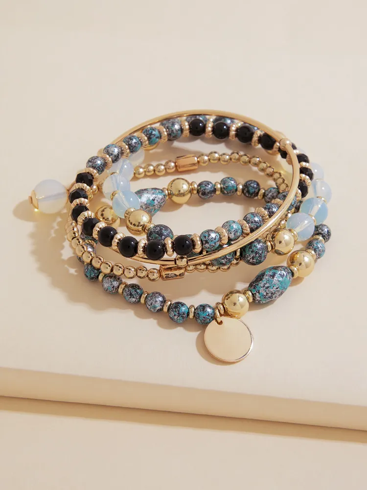 Black & Serpentine Assorted Bracelet