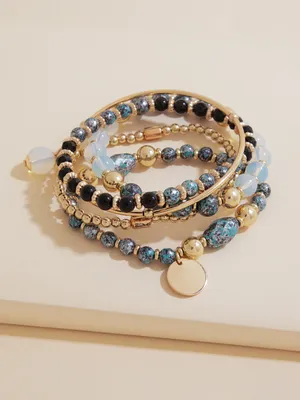 Black & Serpentine Assorted Bracelet