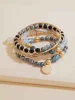 Black & Serpentine Assorted Bracelet