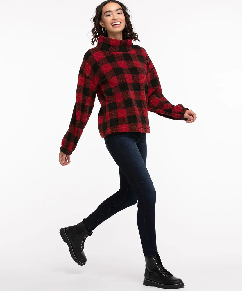 Plush Mock Neck Top