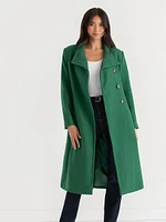 Etienne Wool Wrap Coat