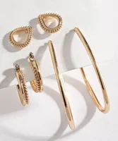 Gold Multi-Pack Earring Trio