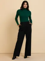 Rib Turtleneck Sweater